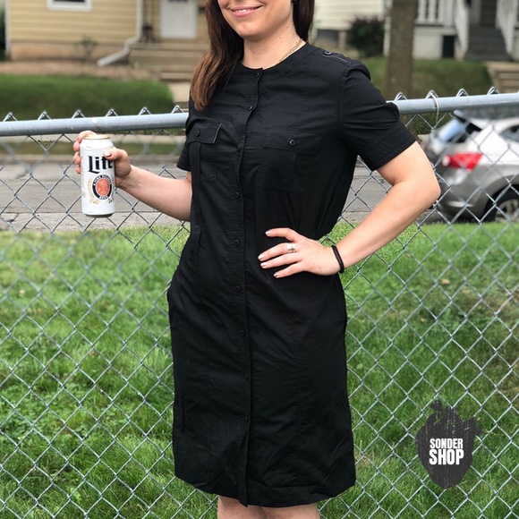 Martin + Osa Dresses & Skirts - Martin + Osa Black Shirt Dress 6